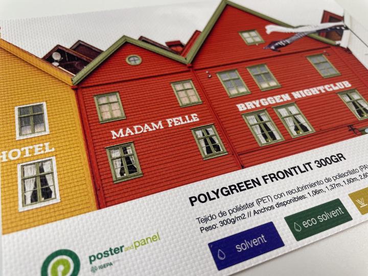 Polygreen Frontlit 300gr, sustainable product