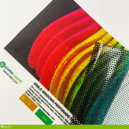 140mic Transparent Perforated Windows Vinyl is now available