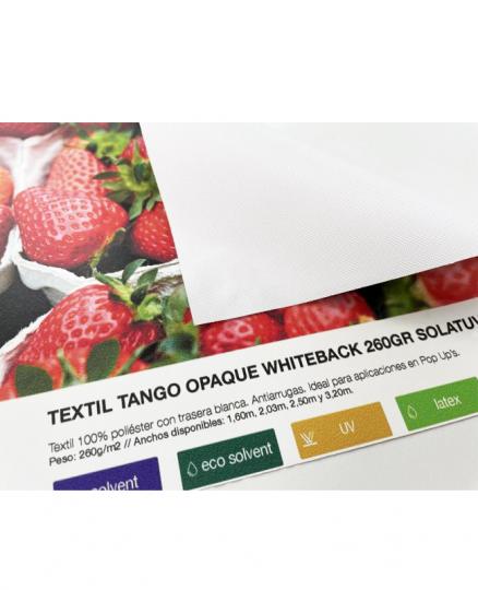 The best anti-wrinkle textile with a white back!