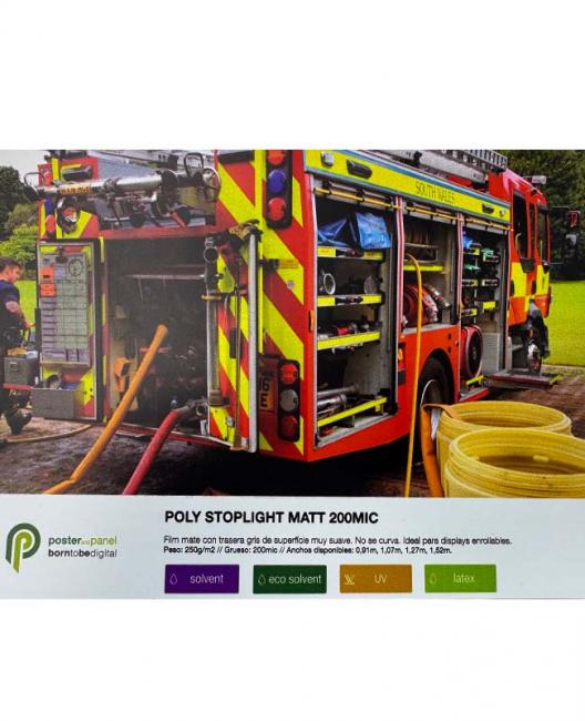 Poly Stoplight Matt 200mic