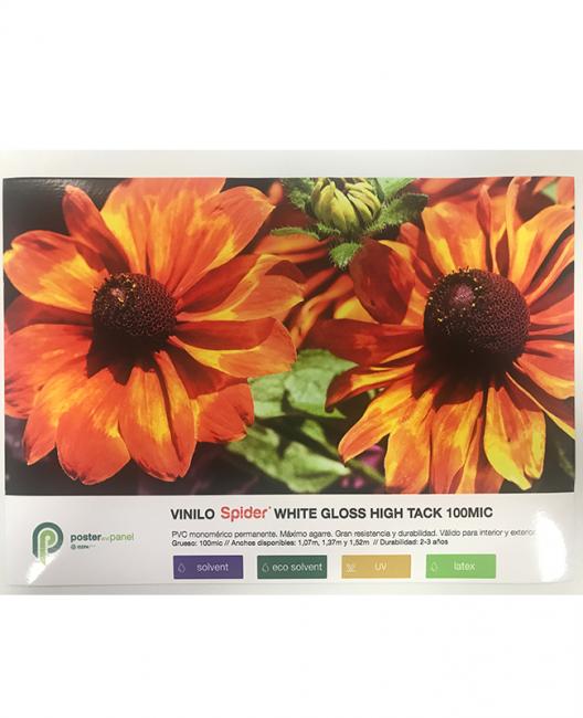 Vinyl Spider White Gloss High Tack 100mic